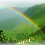 Rainbow at Kathok Monastery