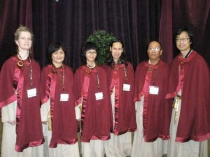 Six Xuanfa students were among those passing the Master of Dharma-Listening Sessions exam in Hong Kong this year. From left to right they are Bilwa (April Kay, Philadelphia), Mohini (Le Thi Ngoc Hien, Vietnam), Rita (Le Cat Trong Ly, Vietnam), Bodhi (Ninh Hoang Nguyet, Vietnam), Gyaltso Zampa (Vietnam), and Umang (Justin Teaw, Toronto).