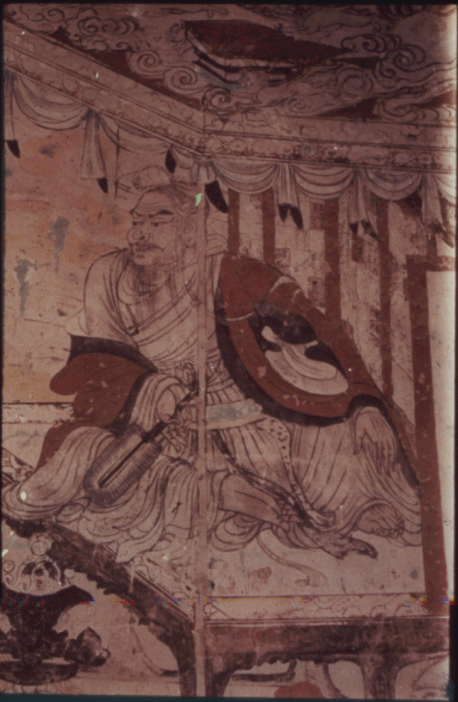 Wall painting of Layman Vimalakirti in the Huang Caves in China