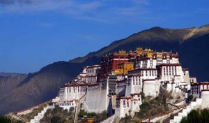 Patola Palace in Lhasa, Tibet, winter residence of the Dalai Lamas