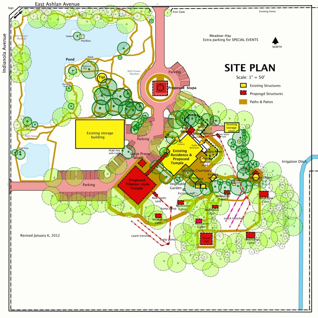 Site Plan for Xuanfa Temple and Retreat Center