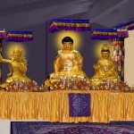 Shakyamuni Buddha, Manjushri Bodhisattva, Kuan Yin Bodhisattva